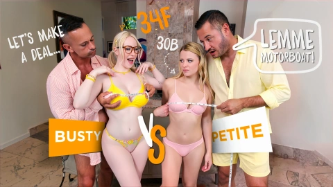 Petite & Busty Girls Body Swap Fun