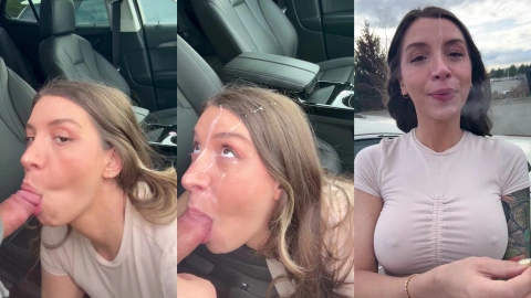 Cute Kitten Facial in Parking Lot